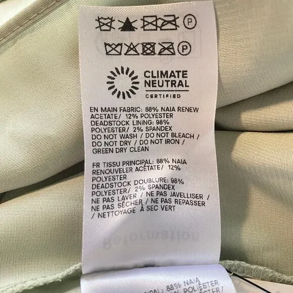 Reformation Vesper Satin Dress Salvia - Picture 8 of 11